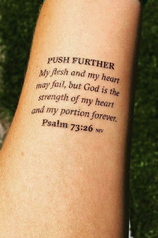 god give me strength tattoo