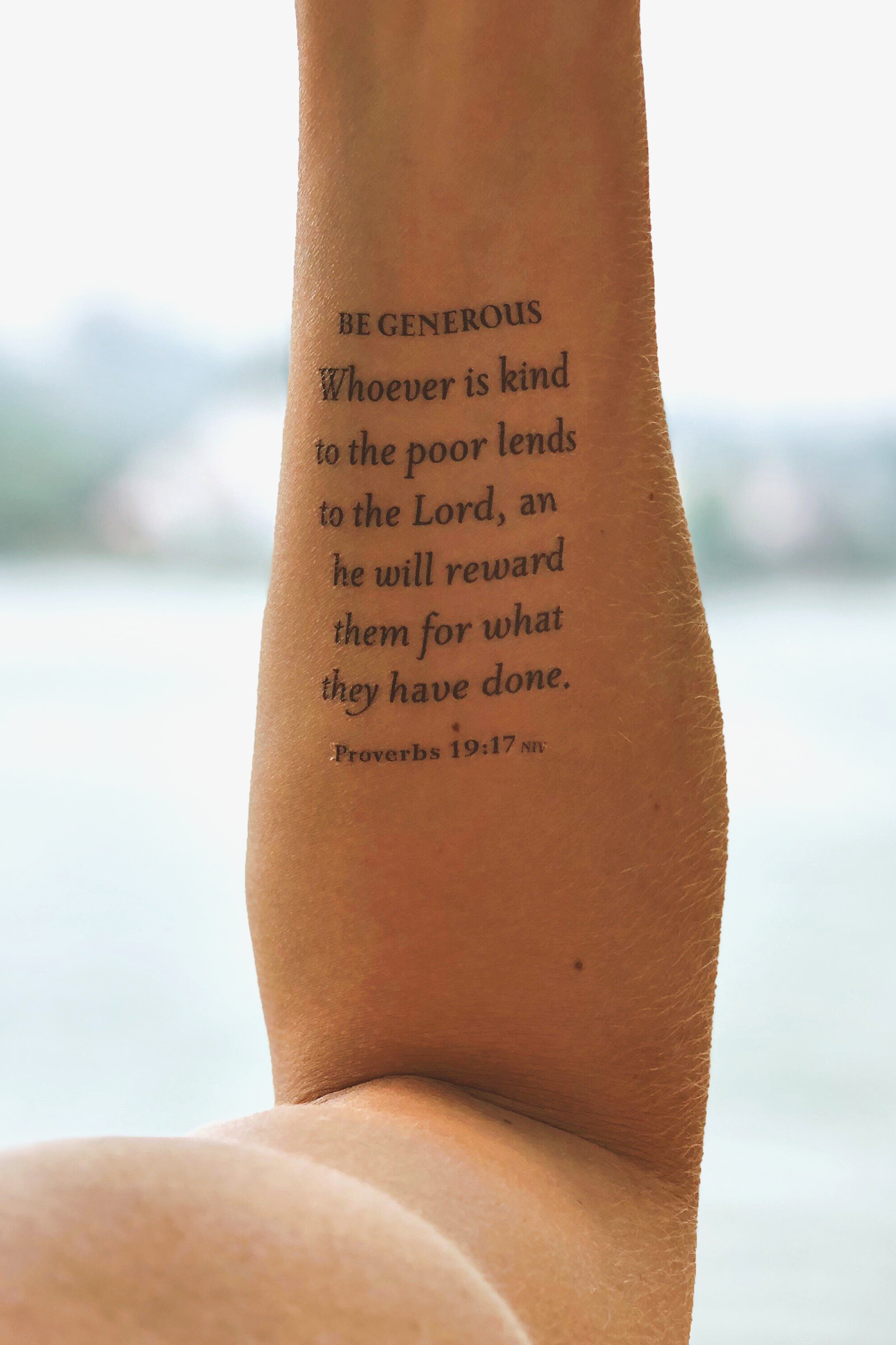 our father prayer tattoo