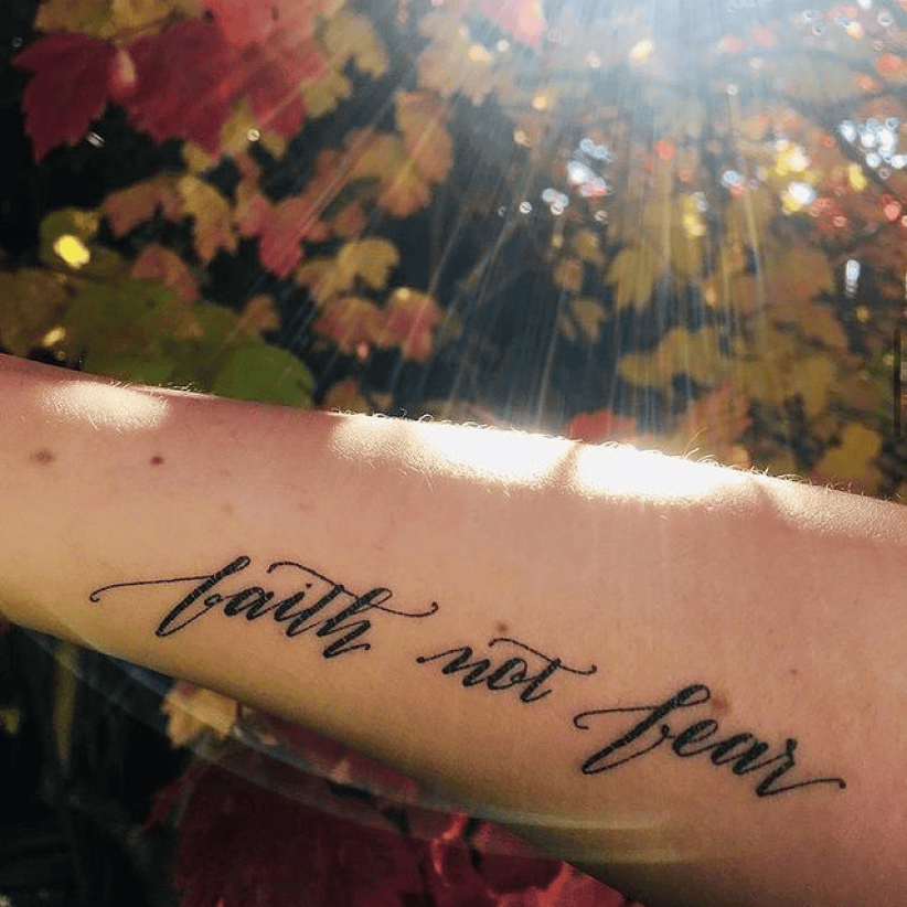 Skullbox and Tattoo Company - Check out this cool religious inner forearm  piece and script done by resident artist, Donovan McDonald. To book your  first/next tattoo with us please call the studio