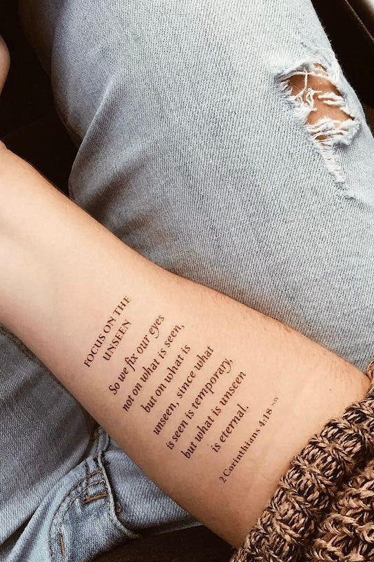 fearless word tattoos